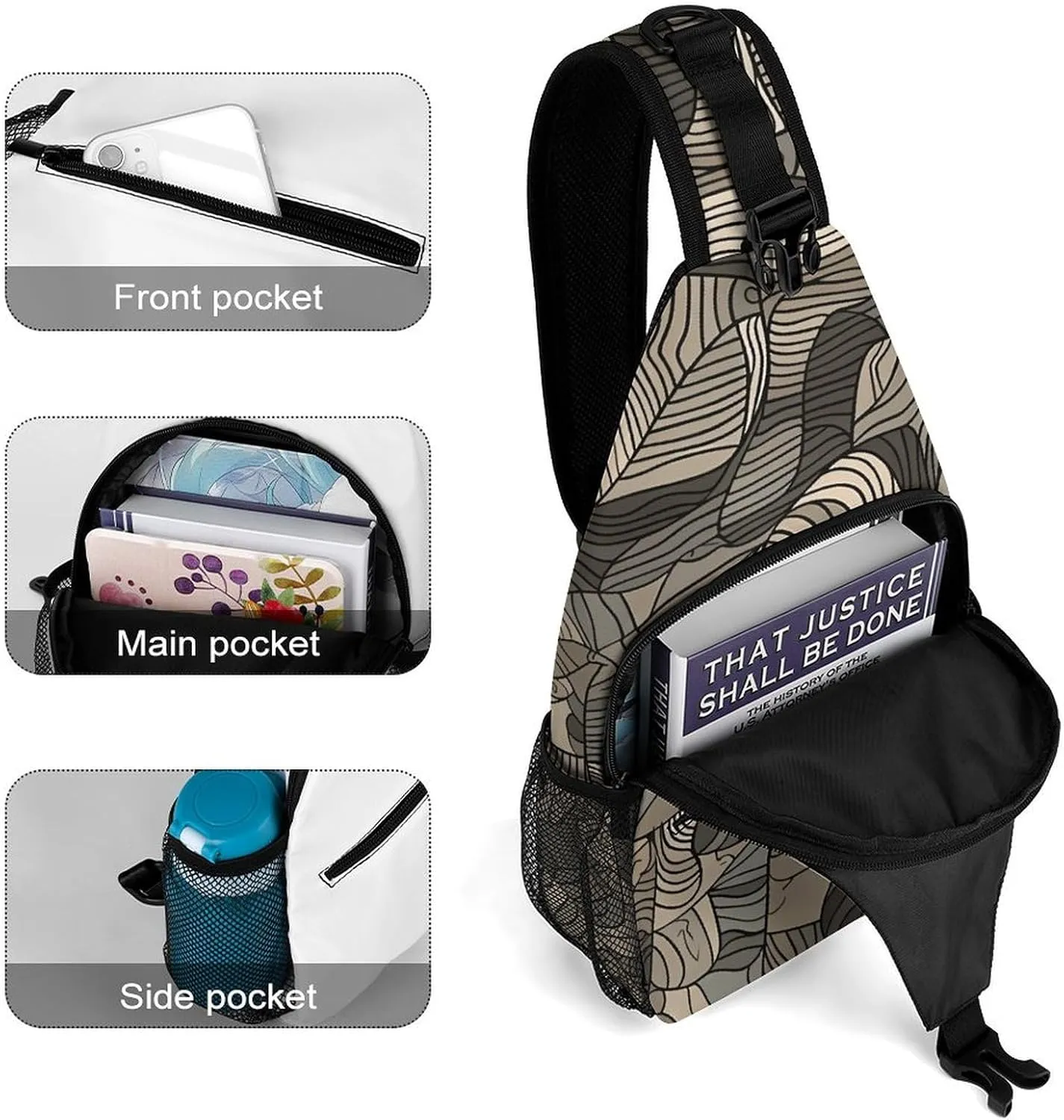 Small Crossbody Sling Backpack Flag of Venezuela Chest Bags for Traveling Chest Fashion Shoulder Bag