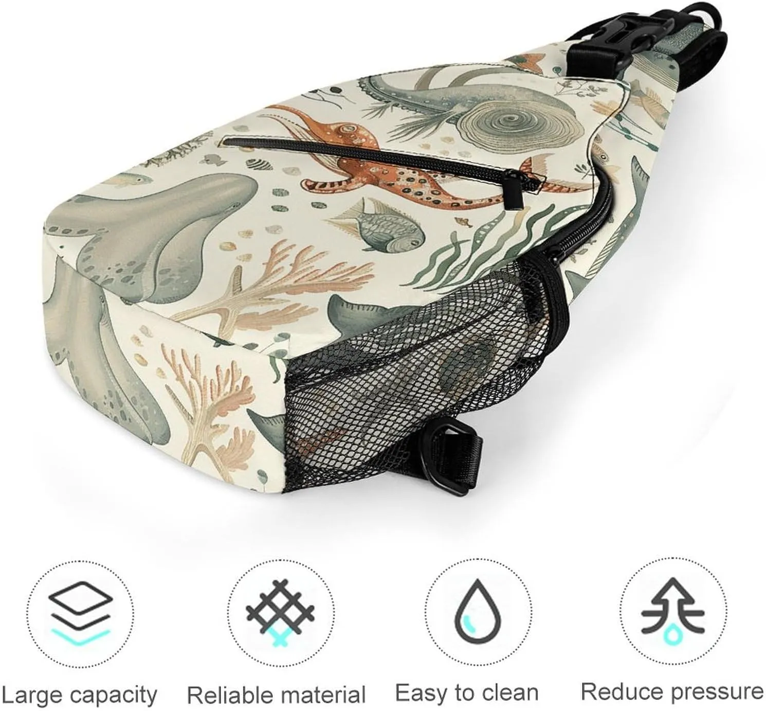 Small Crossbody Sling Backpack Mustard Yellow And Brown Chest Bags for Traveling Chest Fashion Shoulder Bag