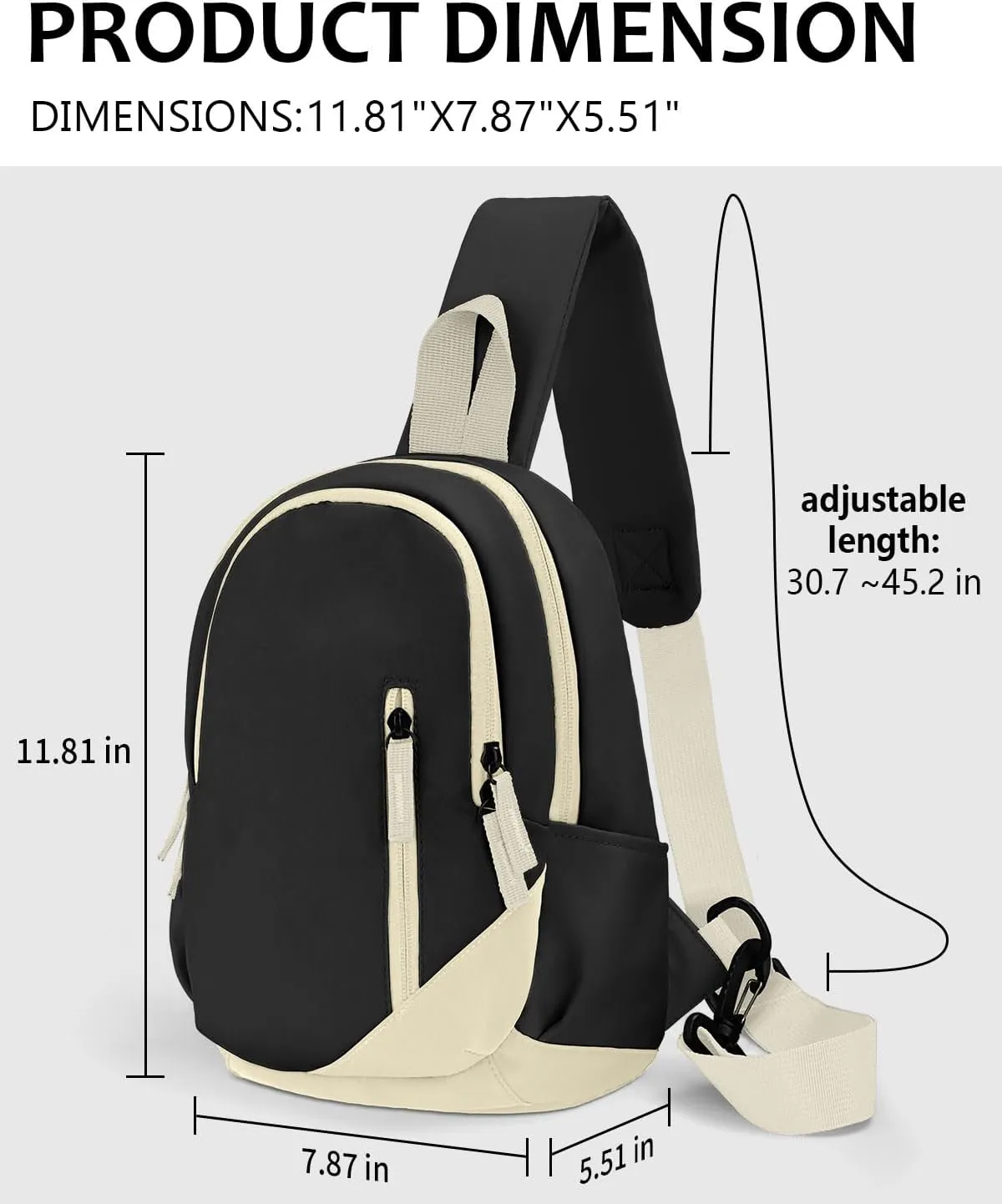 Small Crossbody Sling Bags for Women Men, Sling Bag for Men, Women Cross Body Bag, Sling Backpack Travel Bag Travel Purse