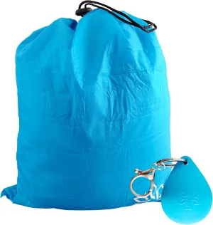 Small Dry Bag Waterproof Travel Storage Bag, Stuff Sacks for Backpacking with Silicone Drop-shaped Case, 3L Travel Drawstring Bags for Camp, Beach, Kayak, Boating (Blue)
