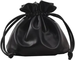 Small Leather Drawstring Bucket Bag Hobo Bucket Bags and Purses Crossbody Bucket Satchel Bag Soft Drawstring Purse