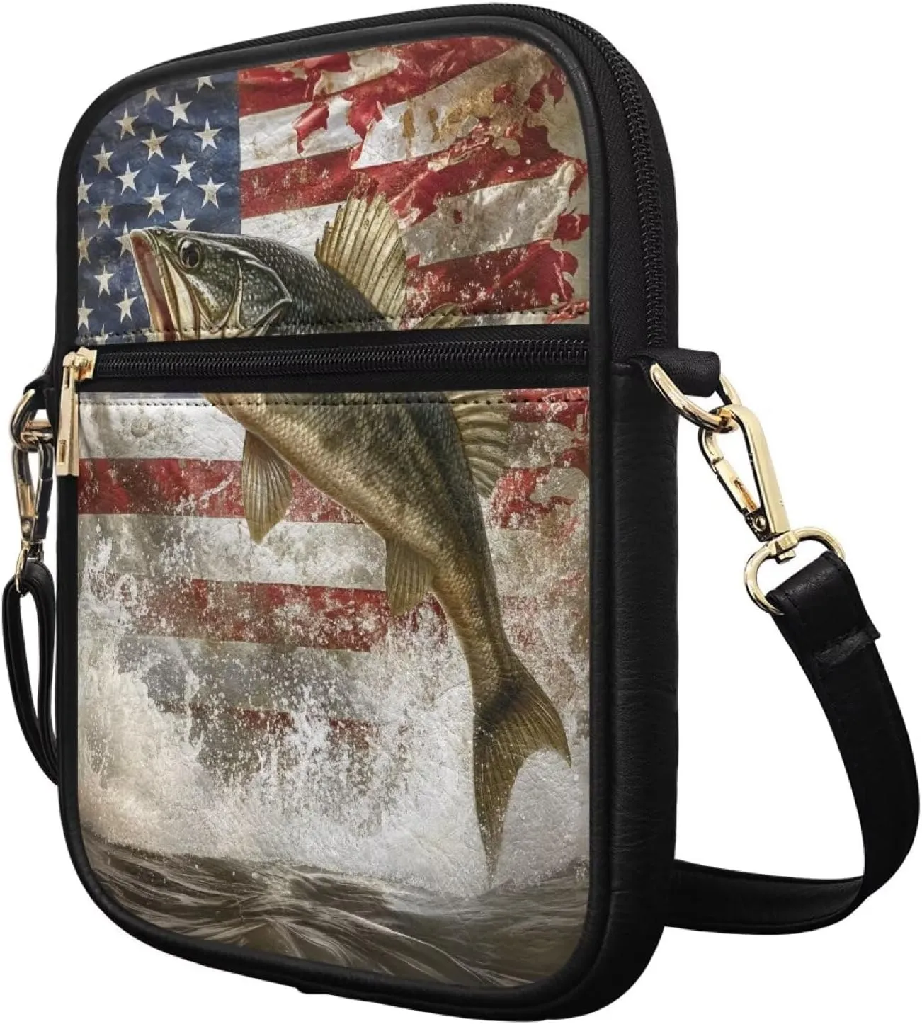 Small Messenger Bag Leather Crossbody Bag for Women Men Fashion Cross Body Shoulder Purse with Adjustable Strap