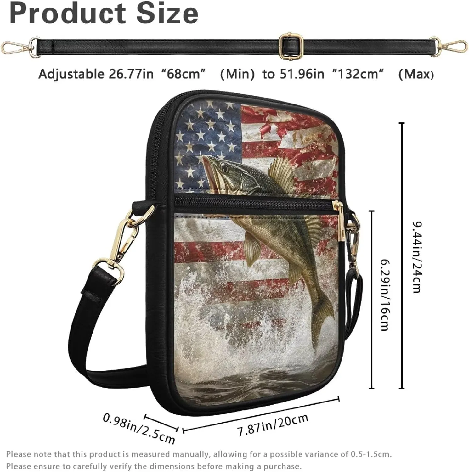 Small Messenger Bag Leather Crossbody Bag for Women Men Fashion Cross Body Shoulder Purse with Adjustable Strap