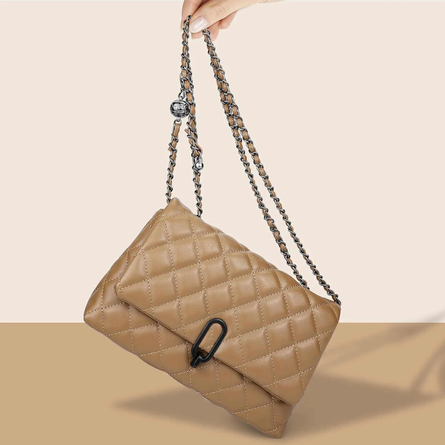 Small Purses for Women Quilted Crossbody Bags Ladies Trendy Shoulder Handbags Quilted Purses Women