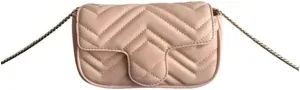 Small Quilted Crossbody Bag, Trendy Designer Shoulder Bag, Phone Wallet Purse for Women