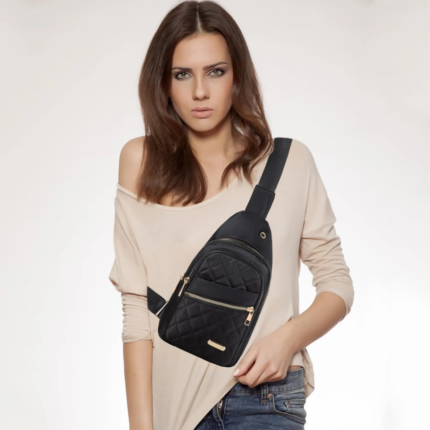 Small Sling Backpack Crossbody Sling Bag, Chest Bag Daypack Fanny Pack Cross Body Bag for Outdoors Hiking Traveling