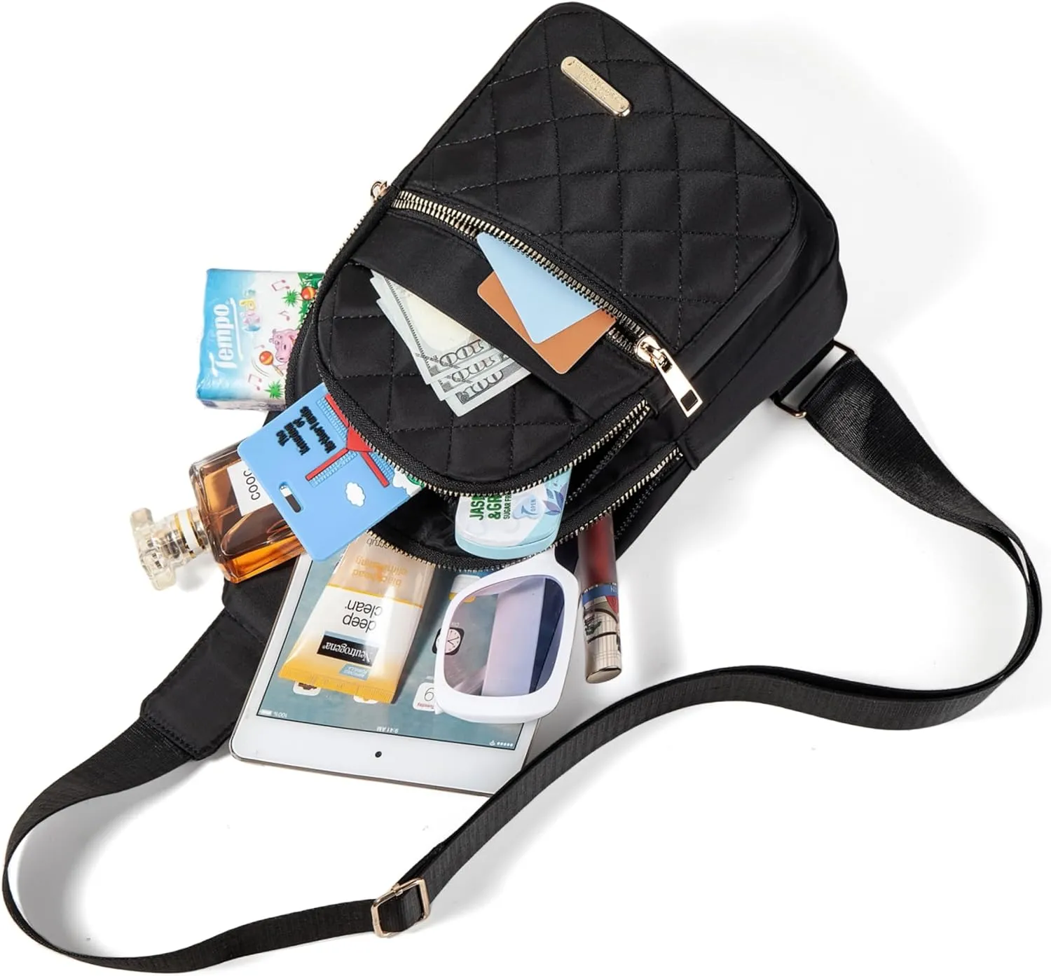 Small Sling Backpack Crossbody Sling Bag, Chest Bag Daypack Fanny Pack Cross Body Bag for Outdoors Hiking Traveling