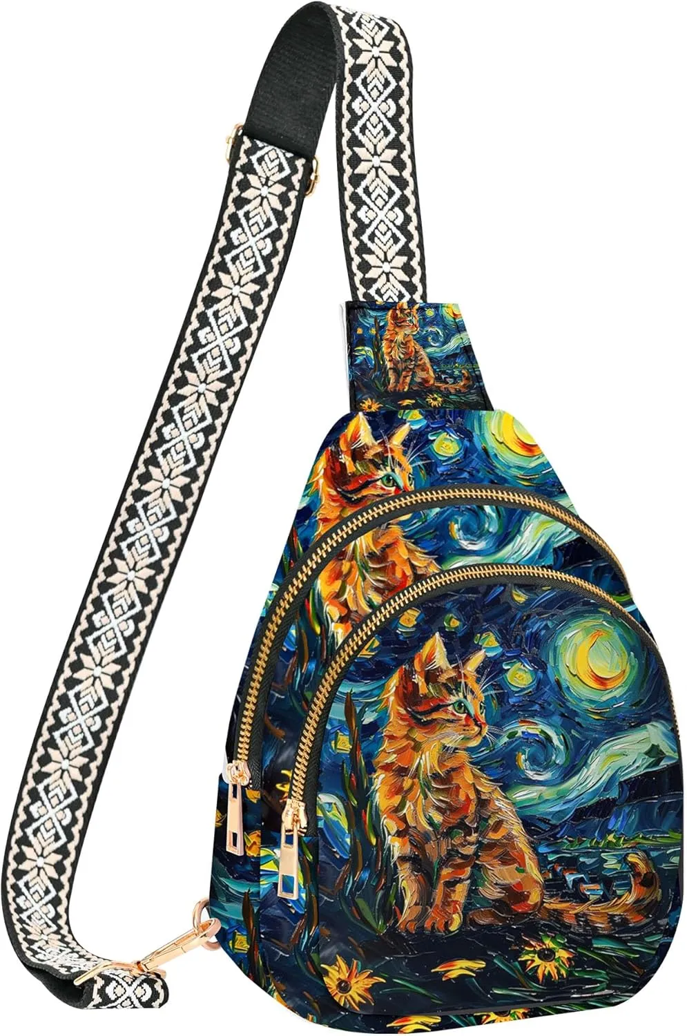 Small Sling Bag for Women Leather Crossbody Bags Sling Backpack for Outdoor Travel