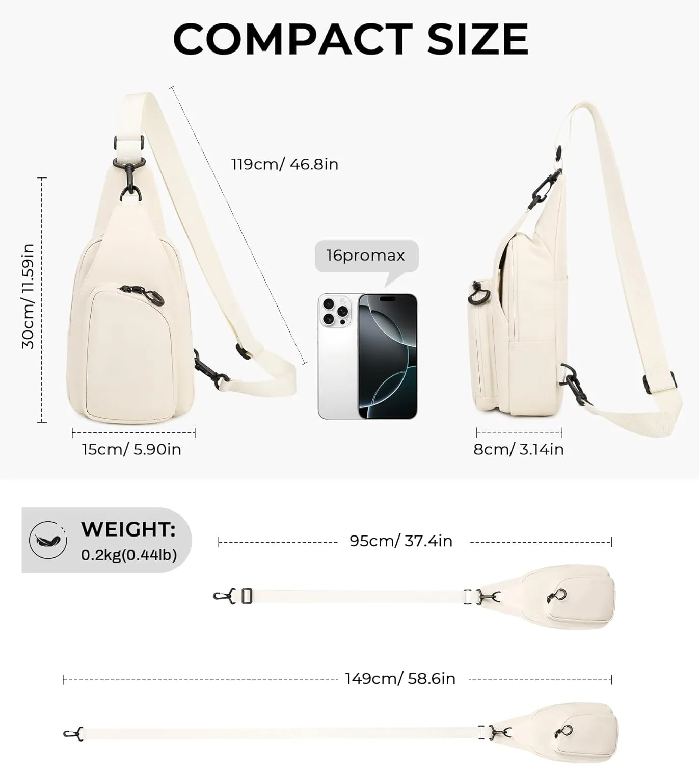 Small Sling Bag for Women, Lightweight Crossbody Bags for Women Water Resistant Small Sling Backpack