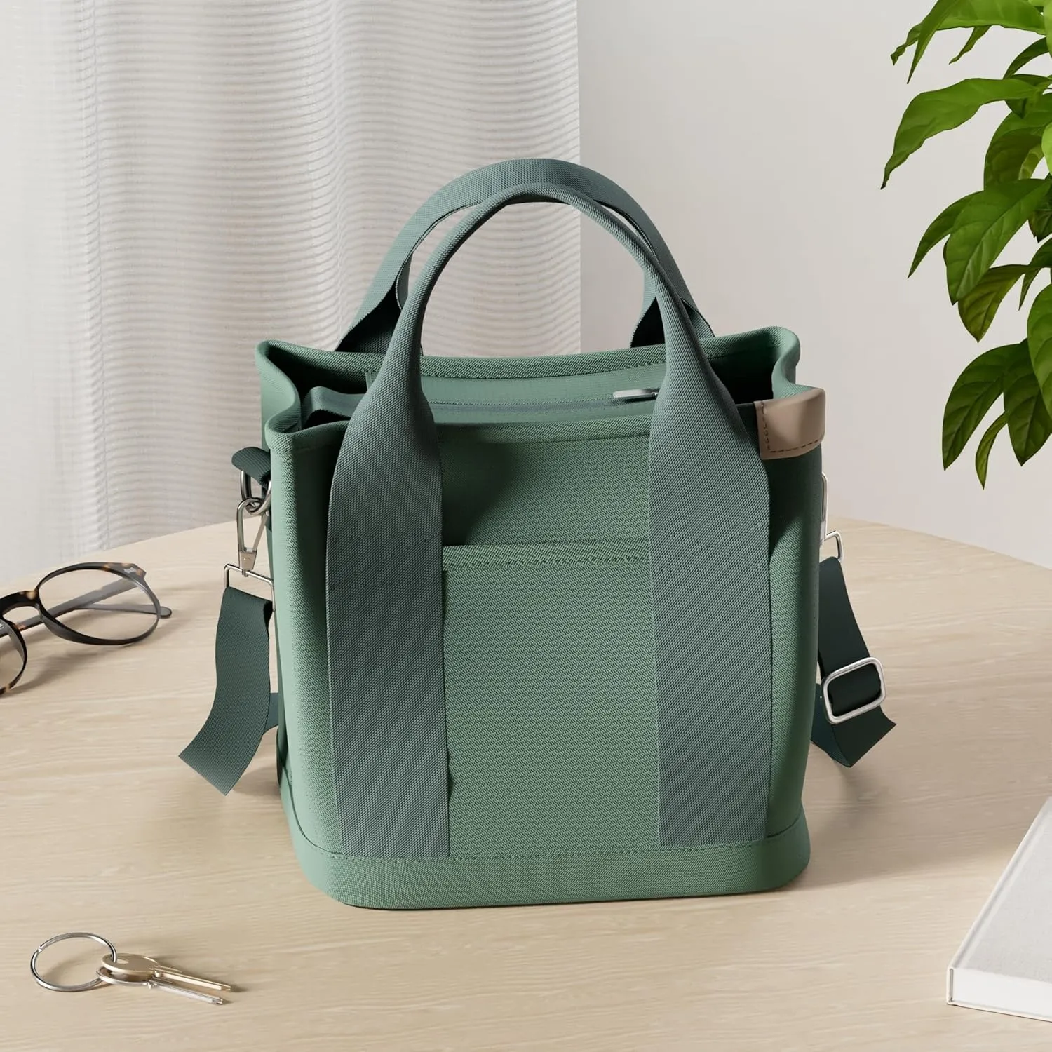 Small Tote Bag with Zipper Tote Bag for Women Canvas Crossbody Bag Shoulder Bag Satchel Hobo Bag Messenger Bag 2025