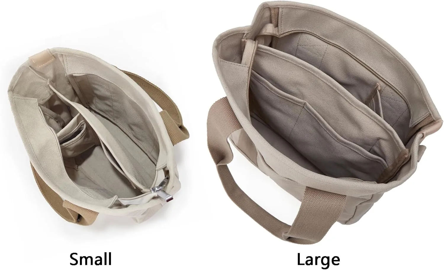 Small Tote Bag with Zipper Tote Bag for Women Canvas Crossbody Bag Shoulder Bag Satchel Hobo Bag Messenger Bag 2025