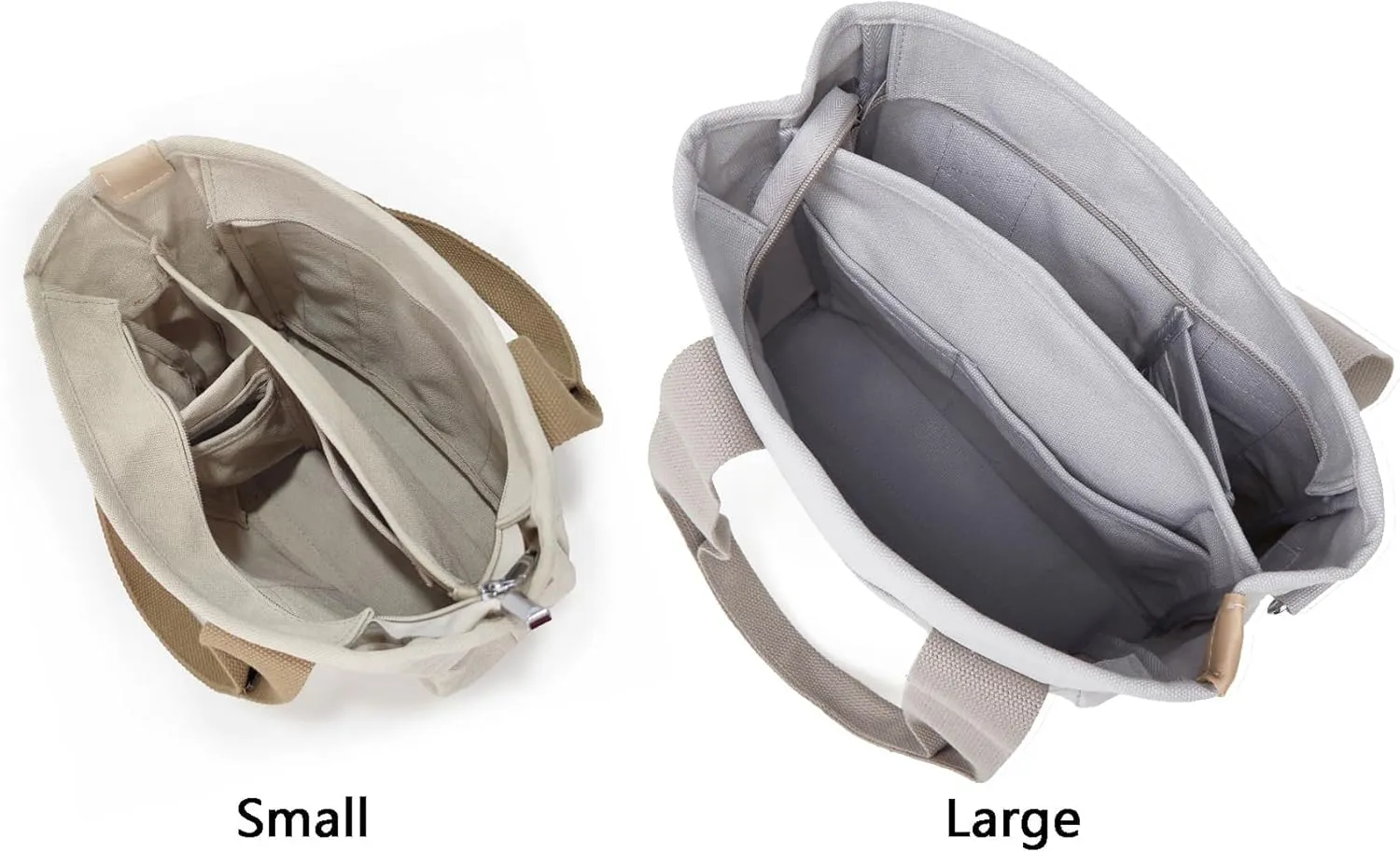 Small Tote Bag with Zipper Tote Bag for Women Canvas Crossbody Bag Shoulder Bag Satchel Hobo Bag Messenger Bag 2025