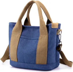 Small Tote Bag with Zipper Tote Bag for Women Canvas Crossbody Bag Shoulder Bag Satchel Hobo Bag Messenger Bag 2025