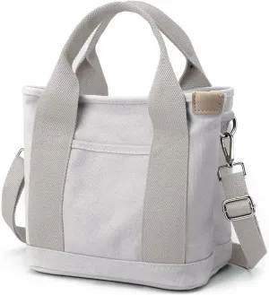 Small Tote Bag with Zipper Tote Bag for Women Canvas Crossbody Bag Shoulder Bag Satchel Hobo Bag Messenger Bag 2025