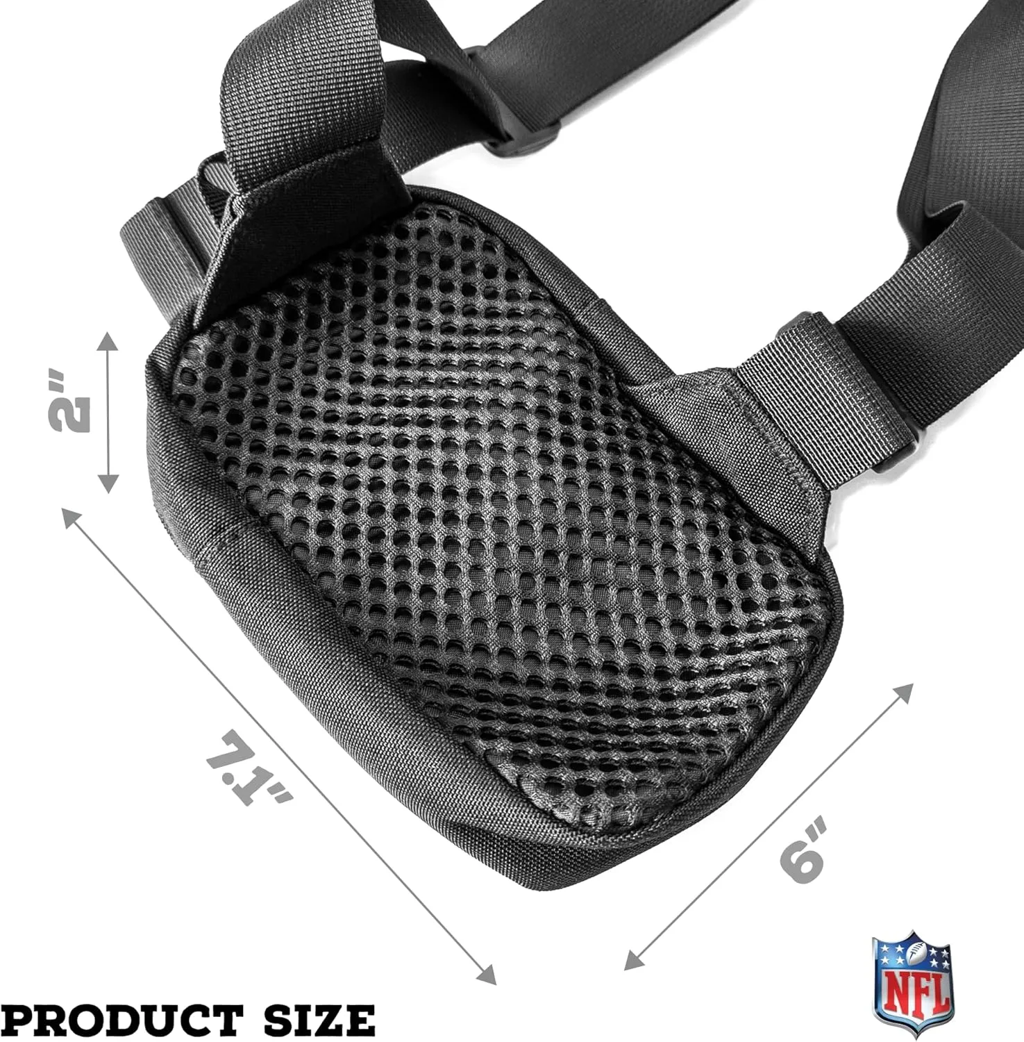 SOAR Unisex Crossbody Tech Adjustable Strap Travel Backpack Officially Licensed NFL, Mini Sling Bag