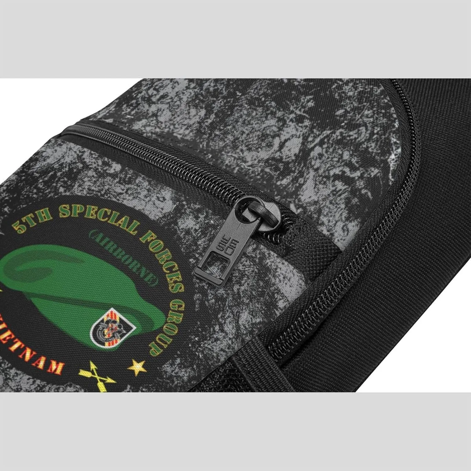 SOF 5th Special Forces Group Airborne Beret Vietnam Sling Bag Crossbody Backpack Shoulder Casual Daypack Bags for Men