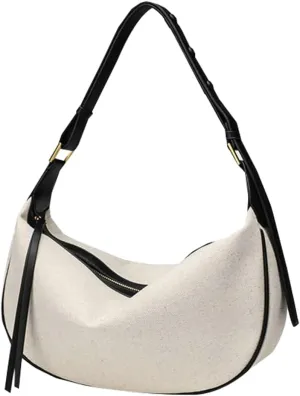 Soft Vegan Leather Shoulder Bag for Women Large Dumpling Tote Purse Ladies Crossbody Satchel Fashion Designer Handbag
