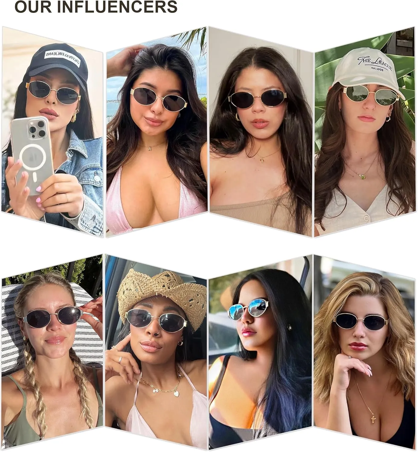 SOJOS Retro Oval Sunglasses for Women Trendy Classic Shades UV400 Protection SJ1217
