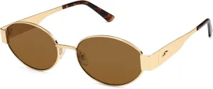 SOJOS Retro Oval Sunglasses for Women Trendy Classic Shades UV400 Protection SJ1217