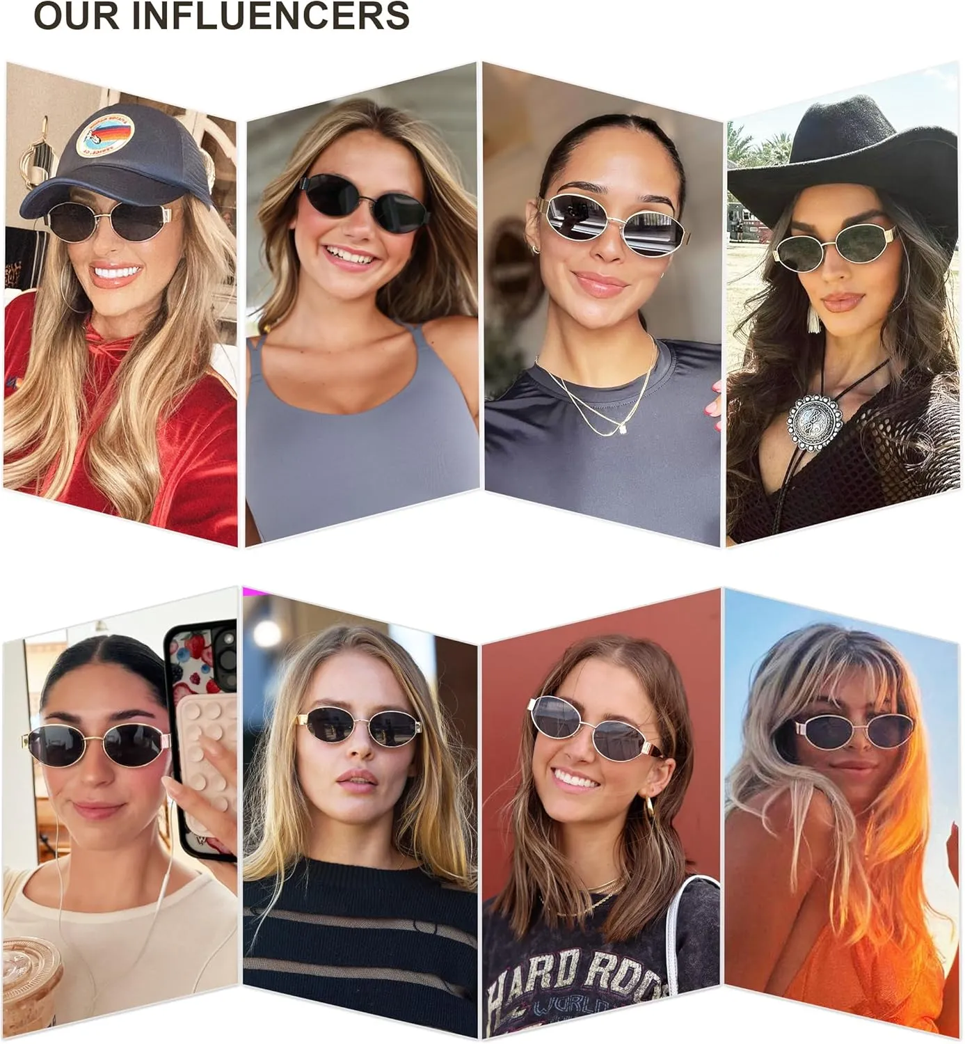 SOJOS Retro Oval Sunglasses for Women Trendy Classic Shades UV400 Protection SJ1217
