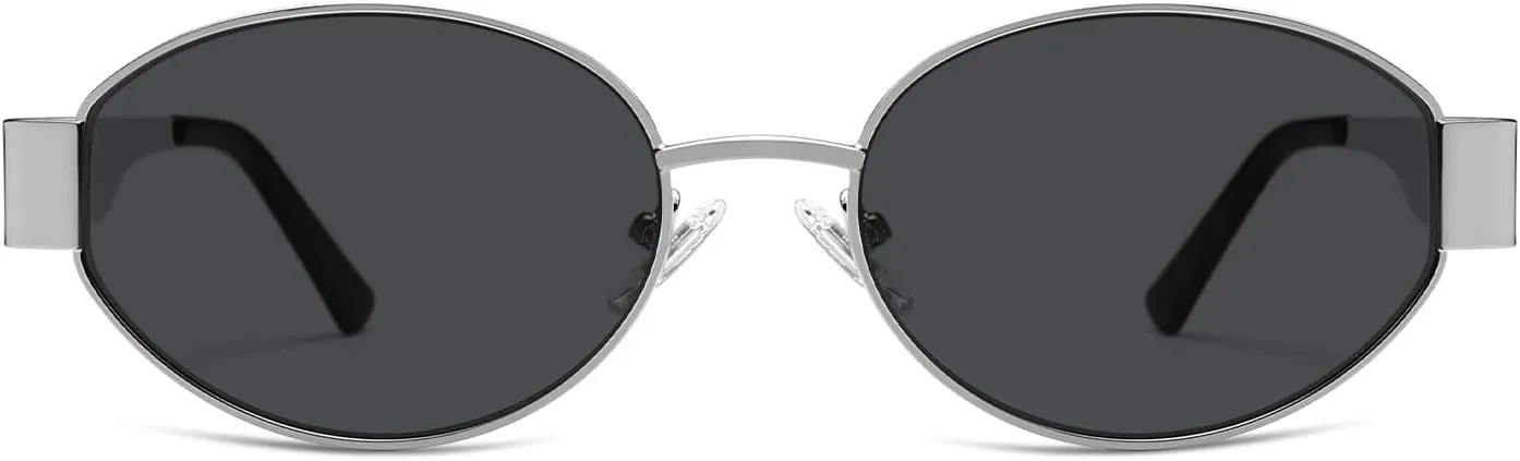 SOJOS Retro Oval Sunglasses for Women Trendy Classic Shades UV400 Protection SJ1217