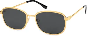 SOJOS Retro Rectangle Polarized Sunglasses Women Men Vintage 90s Style Rectangular Frame Womens Mens Sun Glasses SJ1225