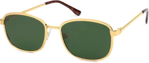 SOJOS Retro Rectangle Polarized Sunglasses Women Men Vintage 90s Style Rectangular Frame Womens Mens Sun Glasses SJ1225