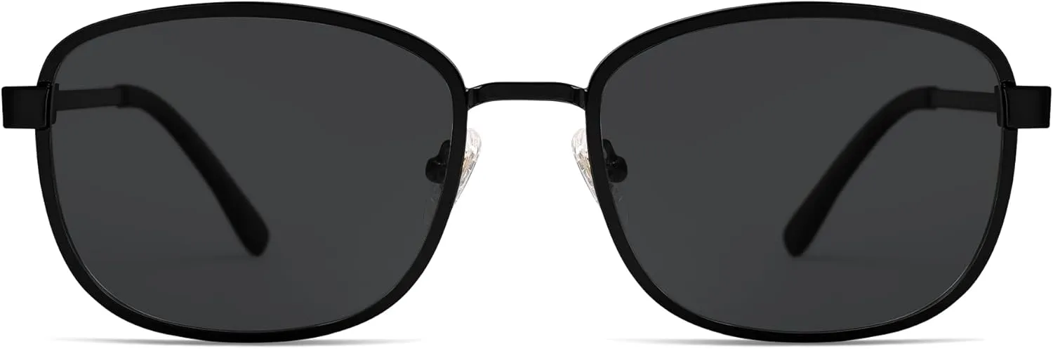 SOJOS Retro Rectangle Polarized Sunglasses Women Men Vintage 90s Style Rectangular Frame Womens Mens Sun Glasses SJ1225
