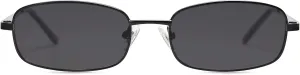 SOJOS Small Y2k Narrow Rectangle Sunglasses Womens Mens Retro 80s 90s Skinny Sunnies SJ1187
