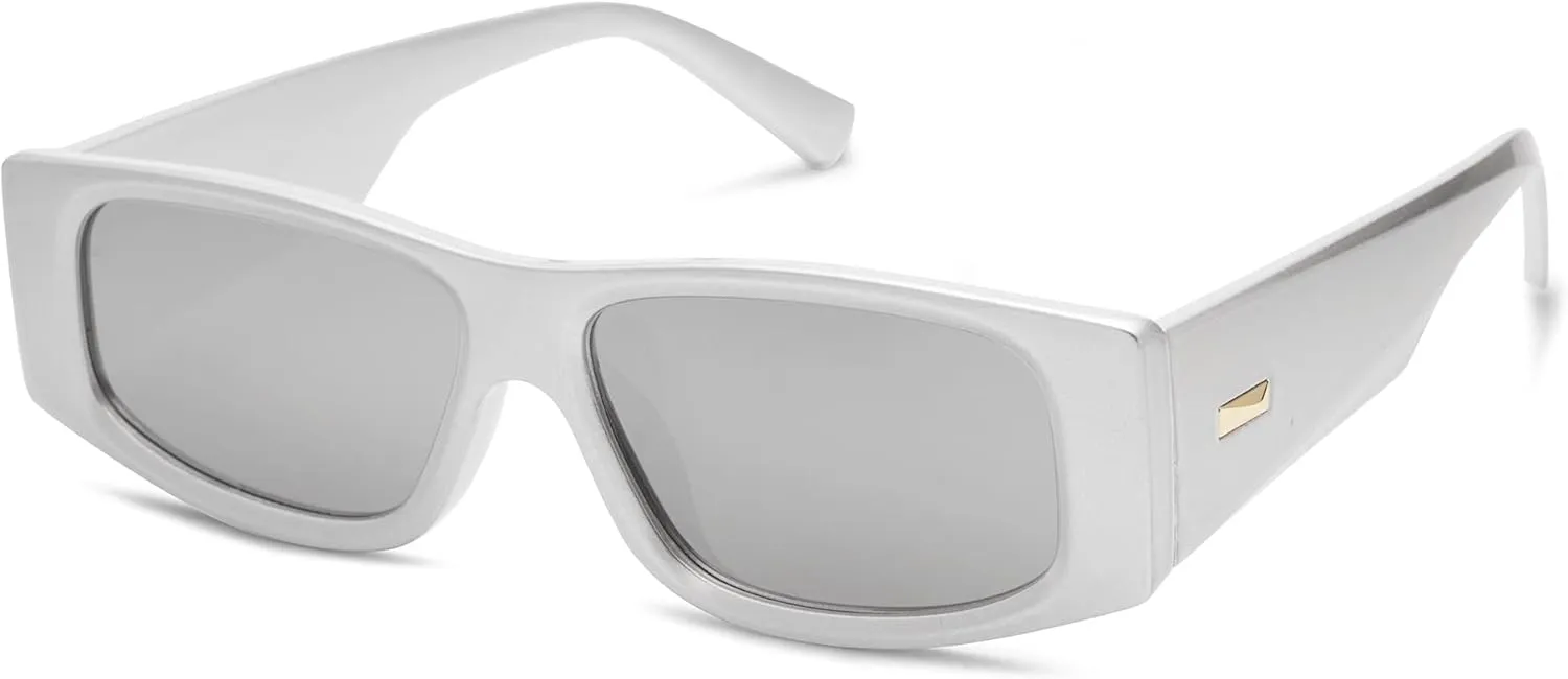 SOJOS Trendy Y2K Rectangle Polarized Sunglasses for Women Men Fashion Designer Rave Sunglasses SJ2228