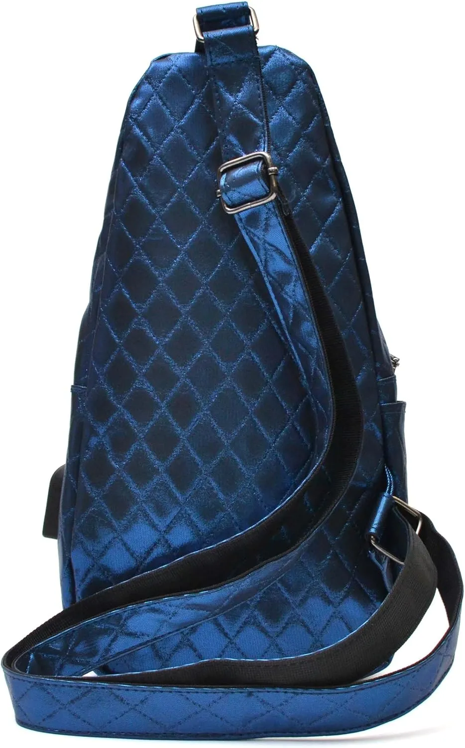 Sonoma Anti theft Daypack Crossbody Sling Backpack, USB Charging, Lightweight Day Pack for Travel, Hiking, Everyday, Regular Blue Metallic