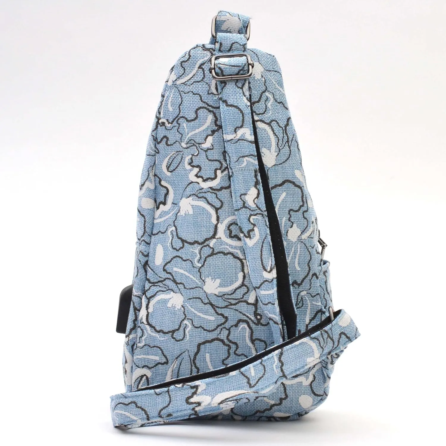 Sonoma Antitheft Daypack Crossbody Sling Backpack, USB Charging, Lightweight Day Pack for Travel, Hiking, Everyday, Regular Blue Swirl