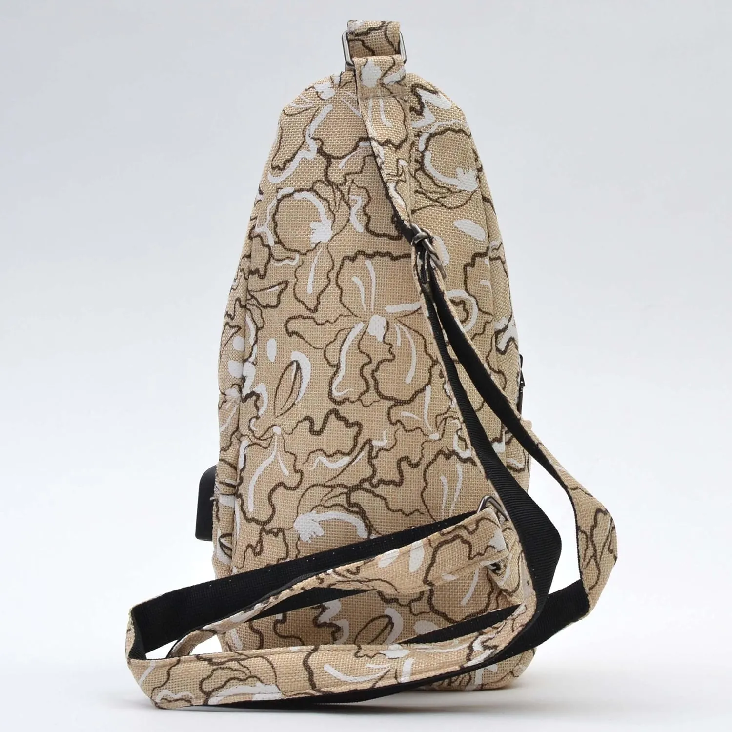 Sonoma Antitheft Daypack Crossbody Sling Backpack, USB Charging, Lightweight Day Pack for Travel, Hiking, Everyday, Regular Tan Swirl