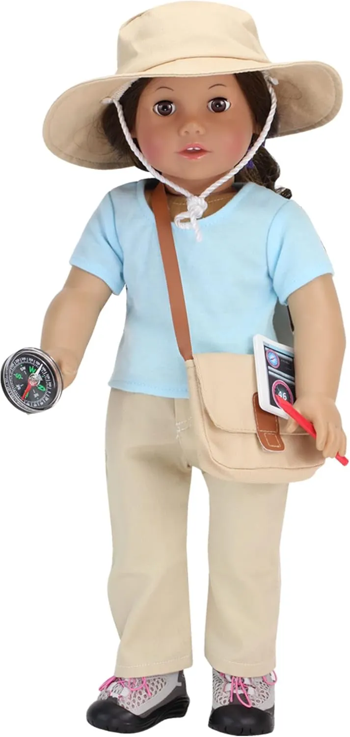 Sophia's 10 Piece Smithsonian Paleontologist STEM Accessory Play Set for 18" Dolls, Multicolor