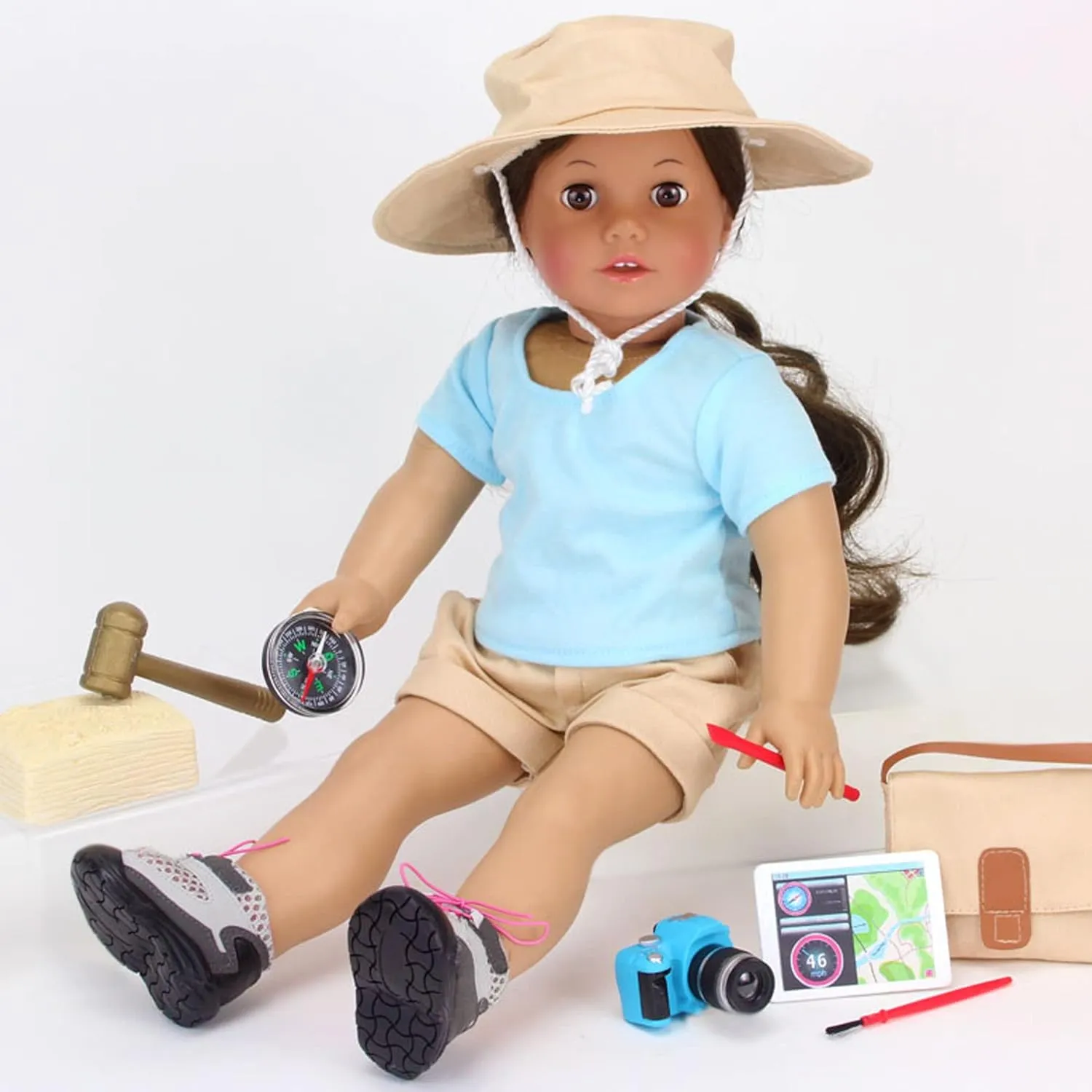 Sophia's 10 Piece Smithsonian Paleontologist STEM Accessory Play Set for 18" Dolls, Multicolor