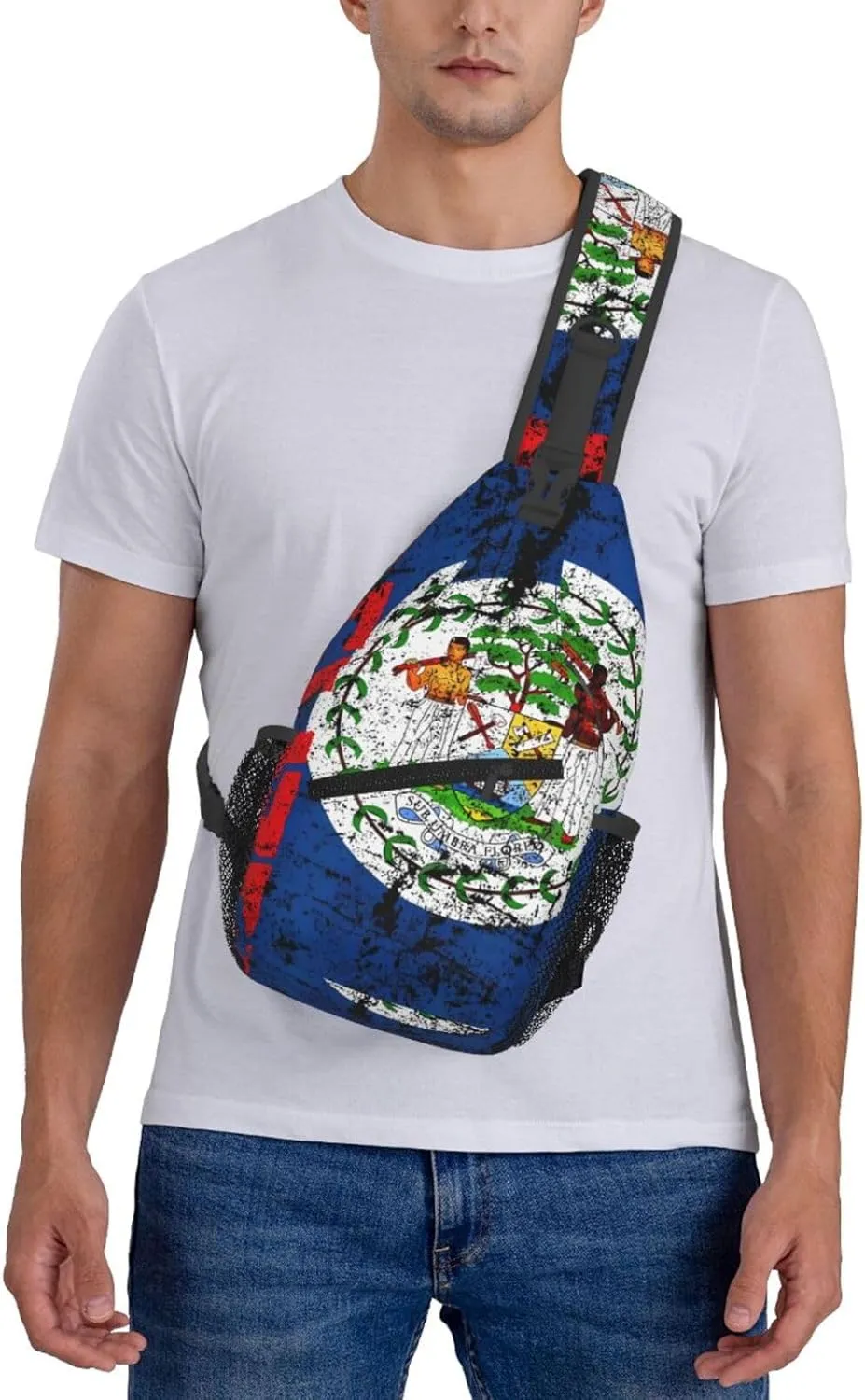 South Africa Flag Sling Bag Adjustable Chest Bags Casual Crossbody Bag Travel Shoulder Backpack
