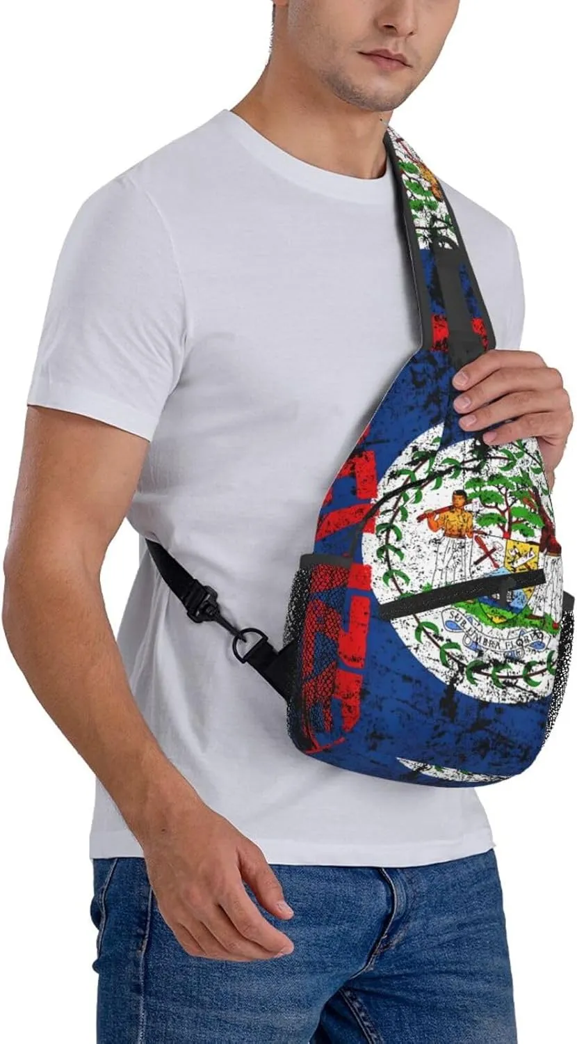 South Africa Flag Sling Bag Adjustable Chest Bags Casual Crossbody Bag Travel Shoulder Backpack