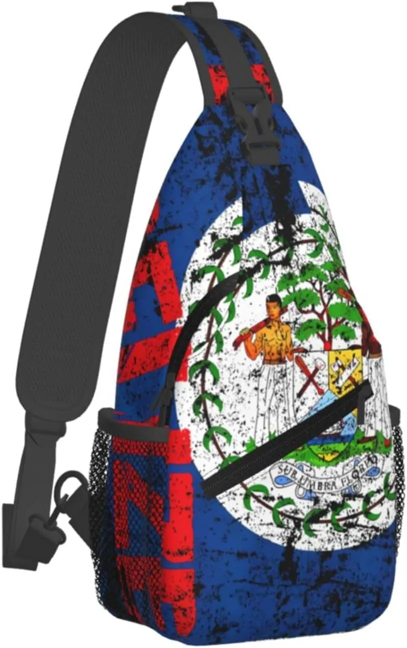South Africa Flag Sling Bag Adjustable Chest Bags Casual Crossbody Bag Travel Shoulder Backpack