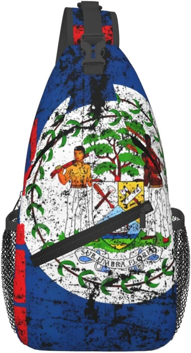 South Africa Flag Sling Bag Adjustable Chest Bags Casual Crossbody Bag Travel Shoulder Backpack