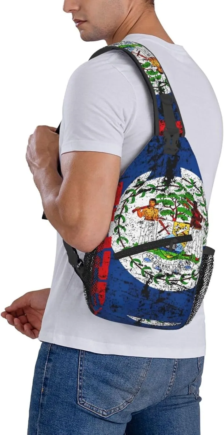 South Africa Flag Sling Bag Adjustable Chest Bags Casual Crossbody Bag Travel Shoulder Backpack