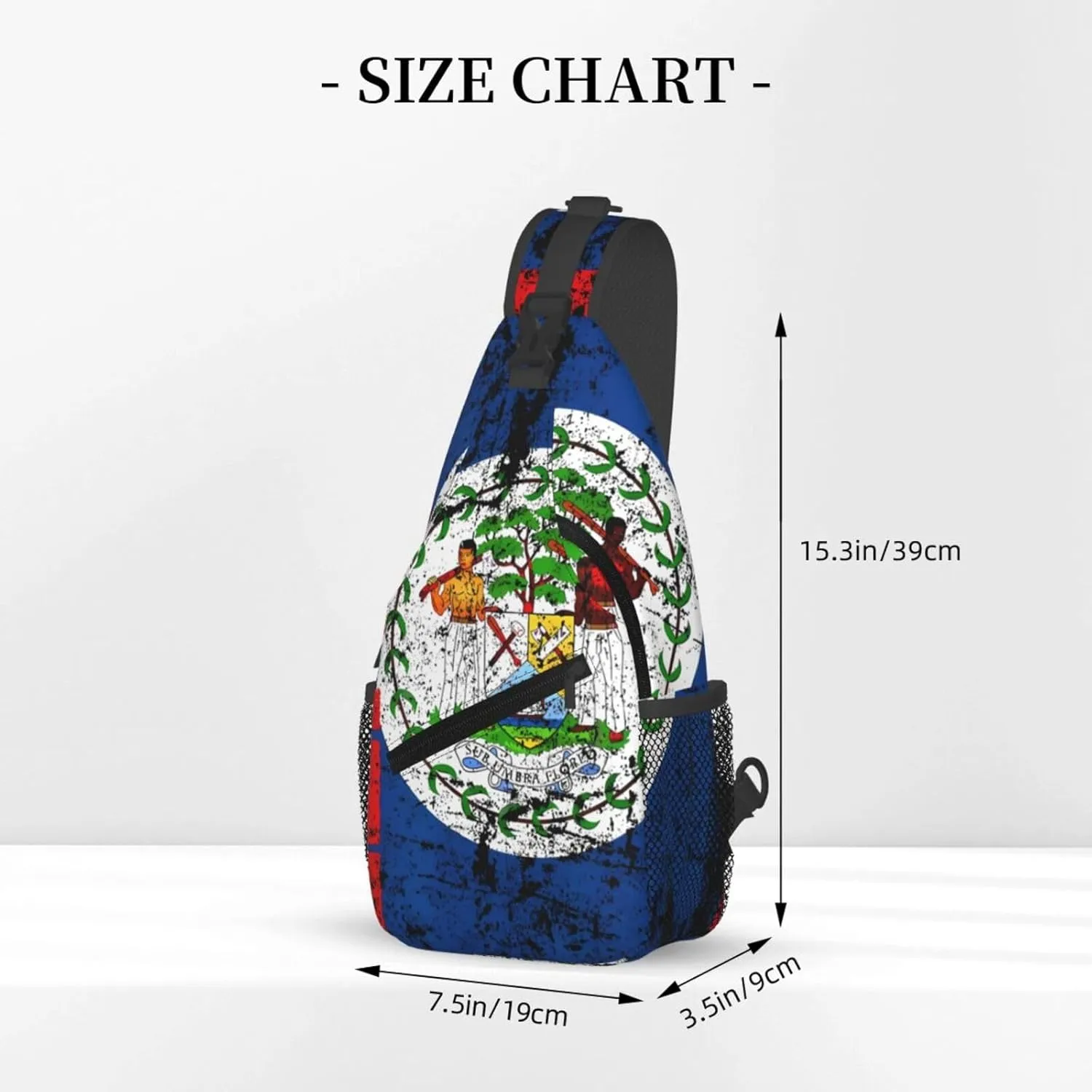 South Africa Flag Sling Bag Adjustable Chest Bags Casual Crossbody Bag Travel Shoulder Backpack
