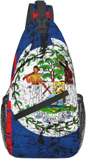 South Africa Flag Sling Bag Adjustable Chest Bags Casual Crossbody Bag Travel Shoulder Backpack
