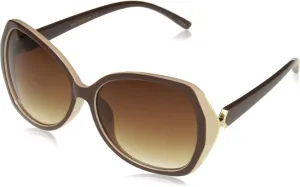 Southpole Women's 1013sp Oversized Retro Uv400 Protective Butterfly Oval Sunglasses-Cool Gifts for Her, 60mm