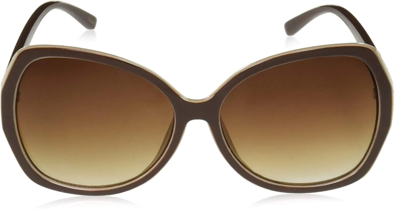 Southpole Women's 1013sp Oversized Retro Uv400 Protective Butterfly Oval Sunglasses-Cool Gifts for Her, 60mm