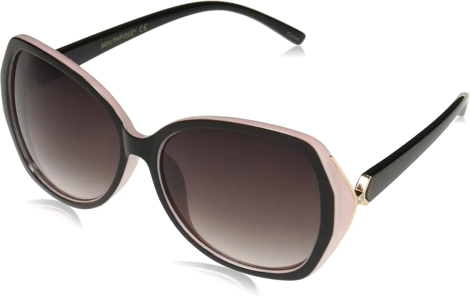 Southpole Women's 1013sp Oversized Retro Uv400 Protective Butterfly Oval Sunglasses-Cool Gifts for Her, 60mm