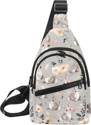 Spring Bunny (1) Sling Bag for Women Travel Shoulder Bag Chest Bag