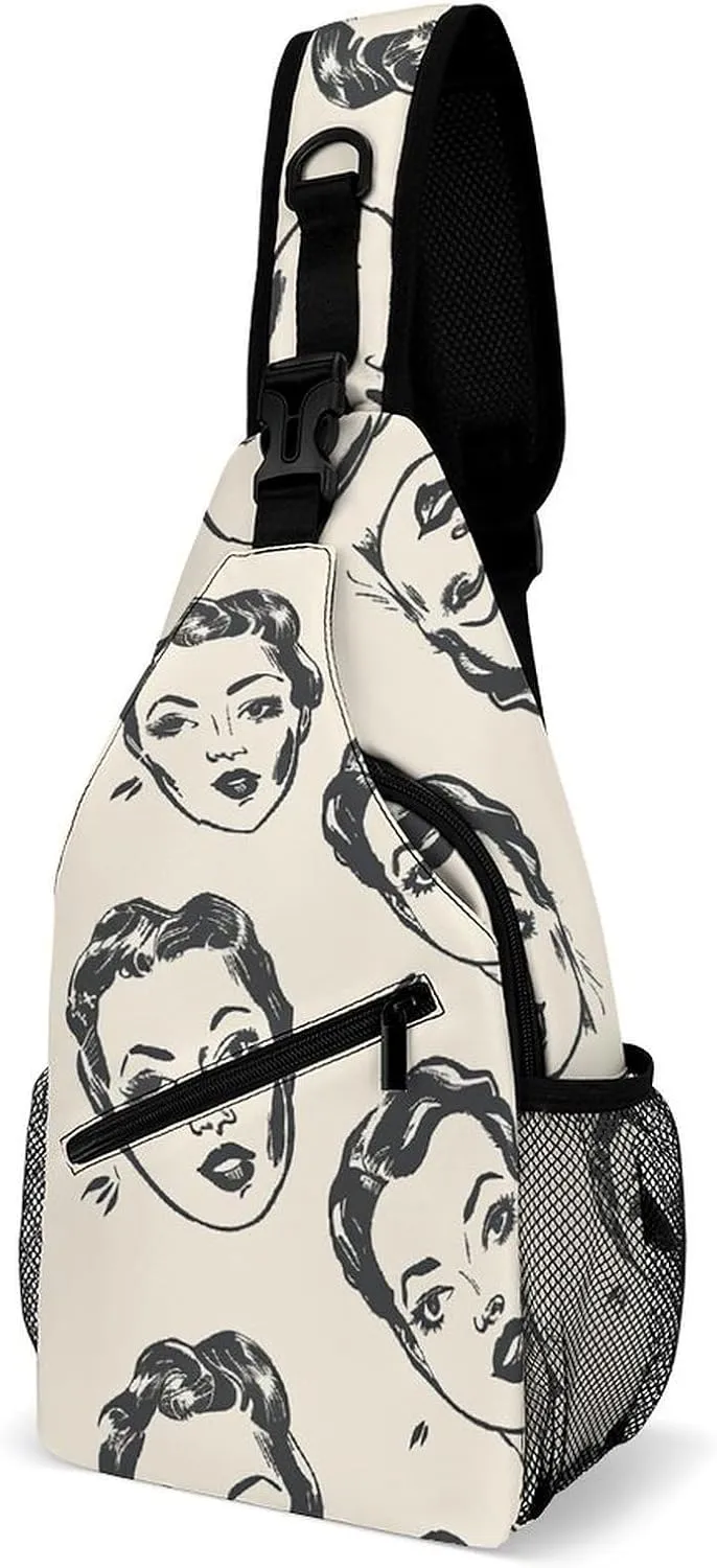 Spring Daisy Flowers Sling Bag Crossbody Bags Cross Body Bag Fanny Packs Chest Bags Sling Purses for Travel