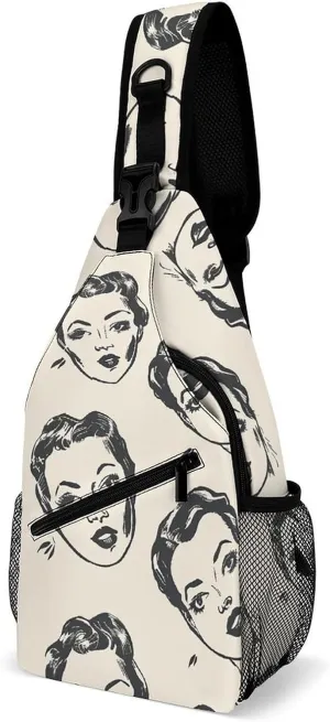 Spring Daisy Flowers Sling Bag Crossbody Bags Cross Body Bag Fanny Packs Chest Bags Sling Purses for Travel
