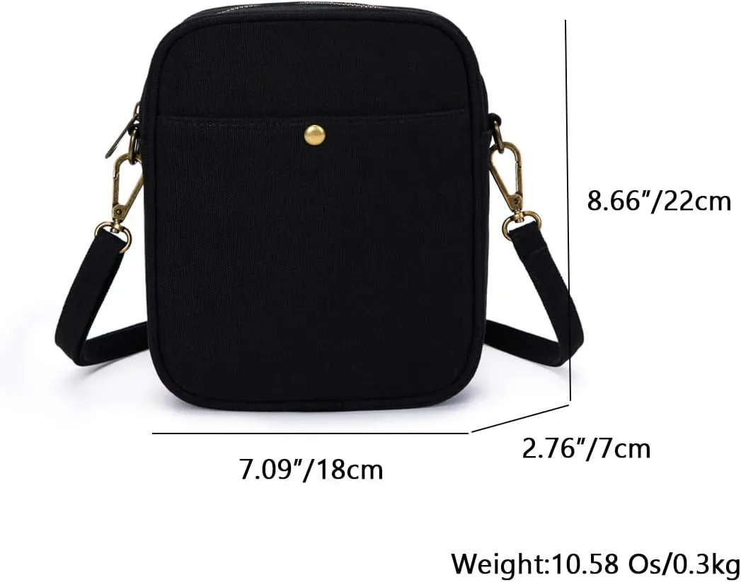 Square Crossbody Bag - Square Satchel Design for Women - Lightweight Cloth - Bag for Everyday Use