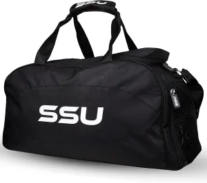 SSU Men Women Sport Gym Bag 50L Duffle Holdall MMA Boxing BJJ Muay Thai kickboxing Taekwondo jiu jitsu Training Gear Fitness Travel Backpack with Shoe Compartment Martial Arts Taekwondo Karate Workout